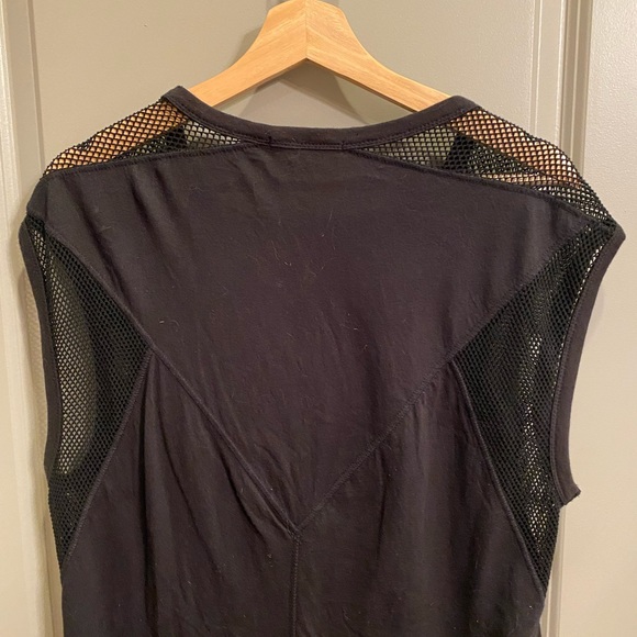T by Alexander Wang Black Mesh Sleeveless Dress / Tunic - Picture 4 of 8